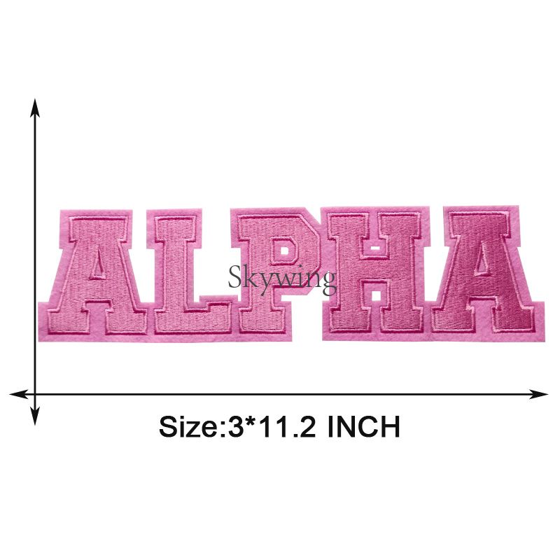 ALPHA KAPPA Embroidered Letter Patches