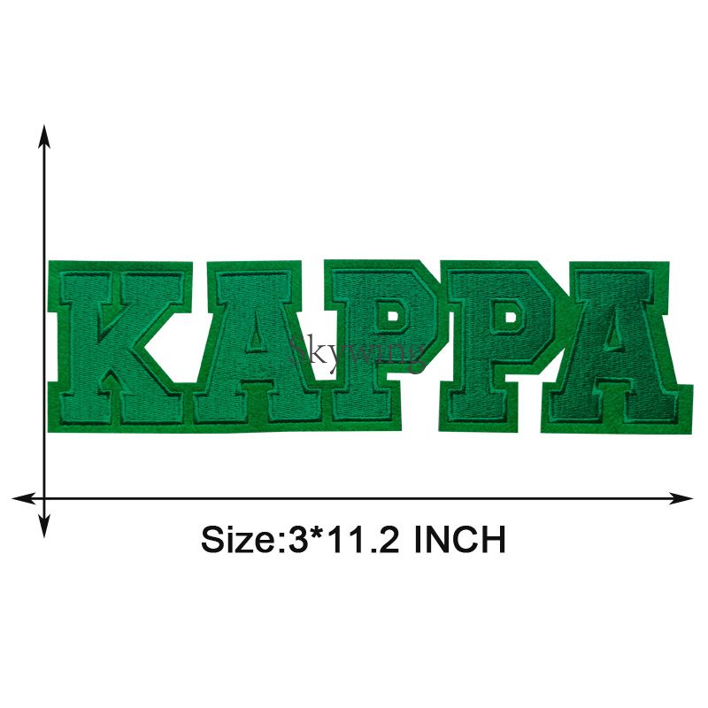 ALPHA KAPPA Embroidered Letter Patches