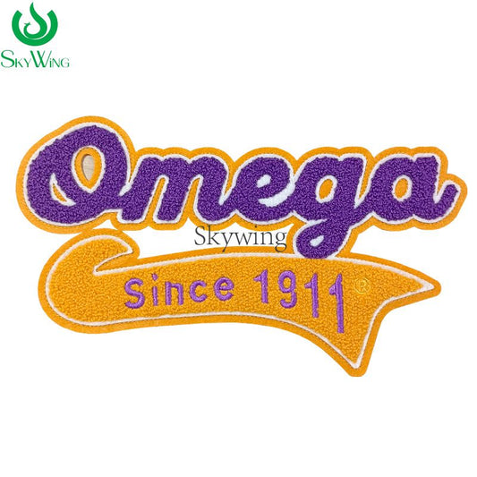 Omega Since 1911 Chenille Iron on Patches