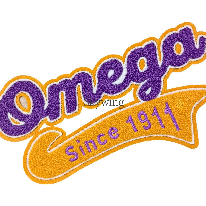Omega Since 1911 Chenille Iron on Patches