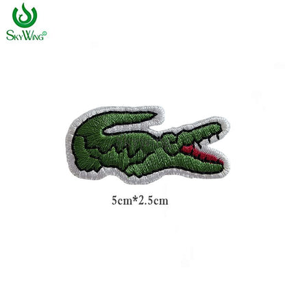 Full Embroidered Lacoste Green Crocodile Logo Patch