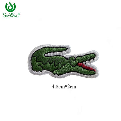 Full Embroidered Lacoste Green Crocodile Logo Patch