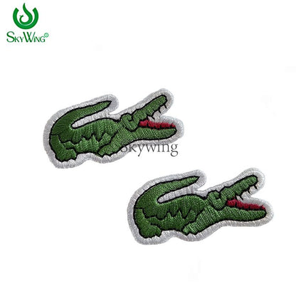 Full Embroidered Lacoste Green Crocodile Logo Patch