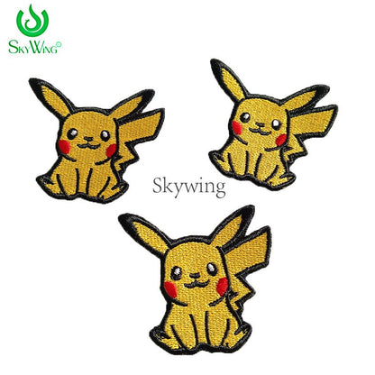 Japanese Anime Characters Cute Pikachu Embroidered Patch