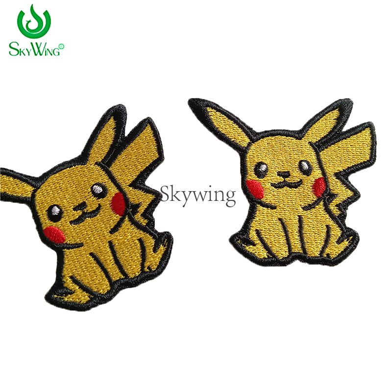 Japanese Anime Characters Cute Pikachu Embroidered Patch