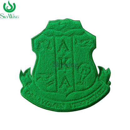 All Green AKA Shield and Ivy Leaf Sorority Chenille Patches