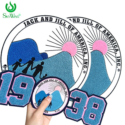 Chenille Jack And Jill Of American Since 1938 Iron on Patch