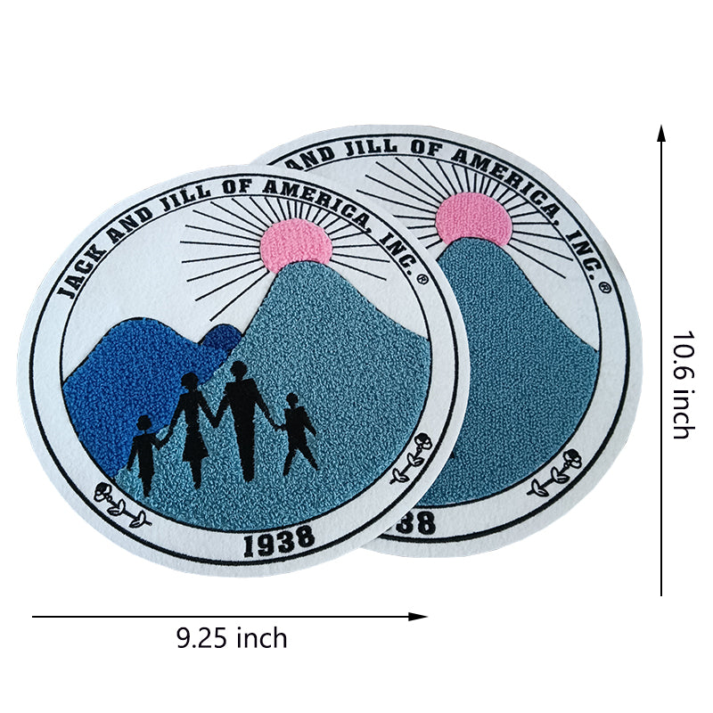 Chenille Jack And Jill Of American Since 1938 Iron on Patch