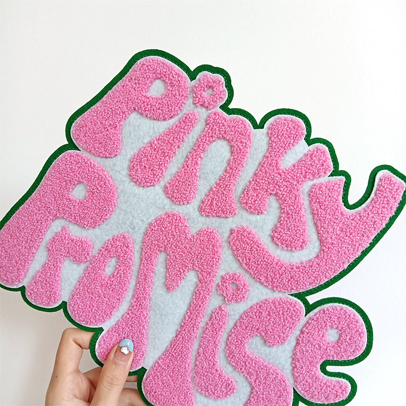 Sorority AKA Pinky Promise Custom Chenille Patch Sweatshirt