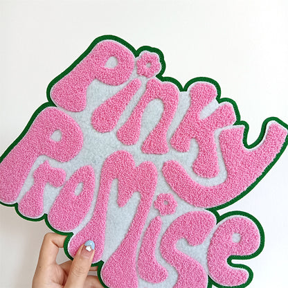 Sorority AKA Pinky Promise Custom Chenille Patch Sweatshirt