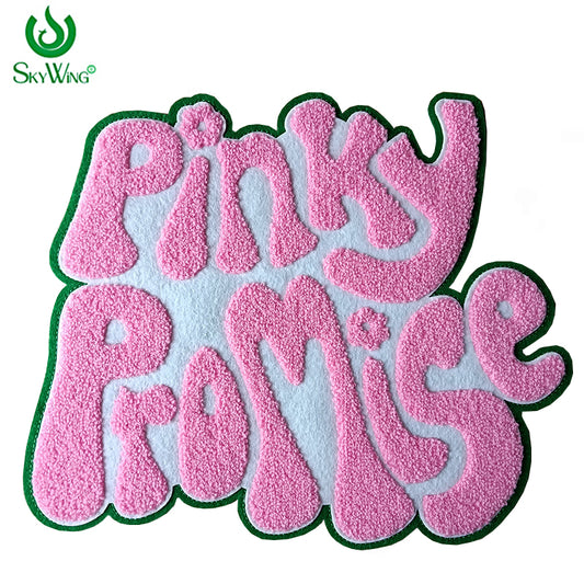 Sorority AKA Pinky Promise Custom Chenille Patch Sweatshirt