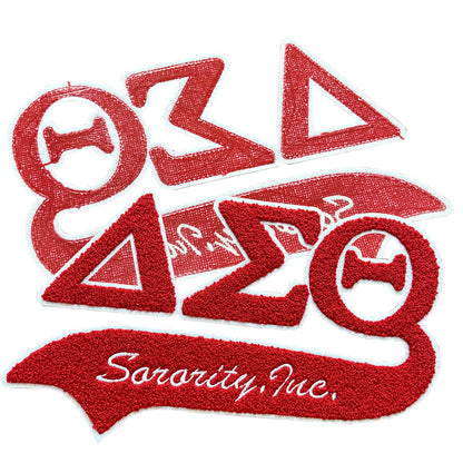 Greek Letter Delta Sorority Chenille Patches Manufacturers