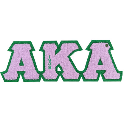 AKA Sorority Pearl Ivy Leaf Shield Chenille Patch Sweatshirts