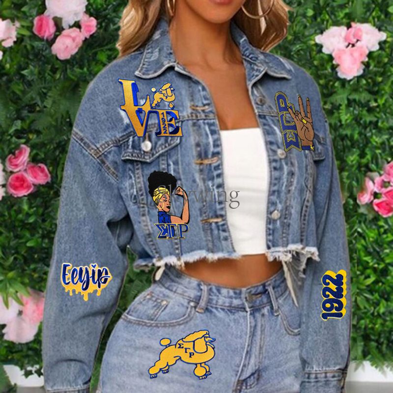 Greek Sorority SGRHO Iron On Patch Over Embroidery