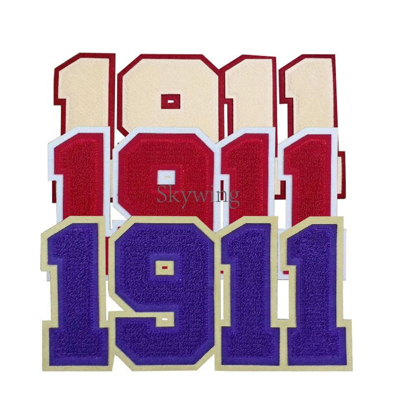 Purple & Old Gold Fraternity Omega Psi Phi Chenille Embroidery Patch