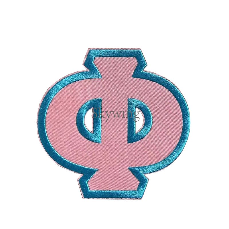 Baby Pink&blue Sorority Gamma Phi Delta Twill Patches Embroidery