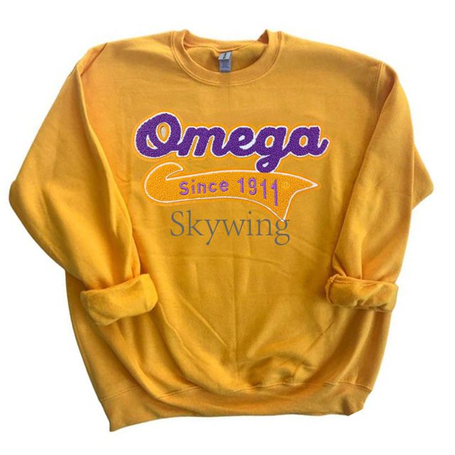 Omega Since 1911 Chenille Iron on Patches