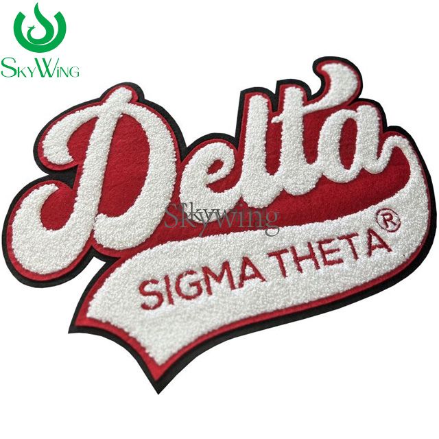 Delta Sigma Theta with Tail Chenille Patch