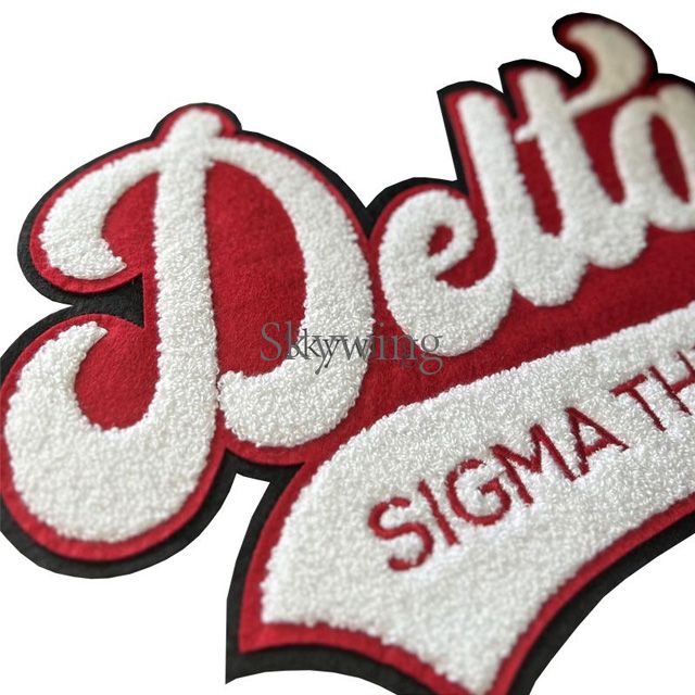Delta Sigma Theta with Tail Chenille Patch