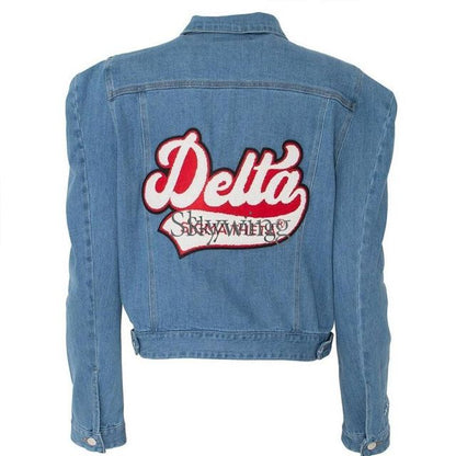Delta Sigma Theta with Tail Chenille Patch