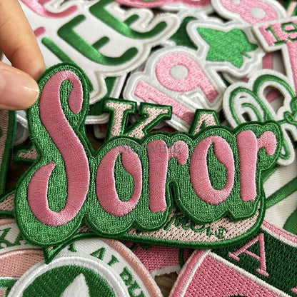 Small Size Sorority AKA Ivy Pearl Embroidery Design Patches