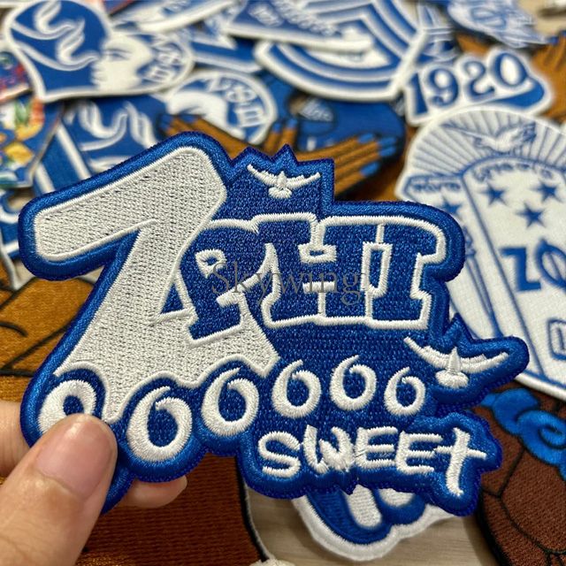 Small Size Zeta Phi Beta Embroidery Patch