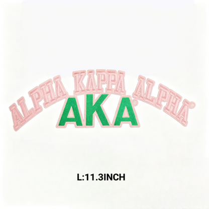 Multi style iron on AKA embroidery patches