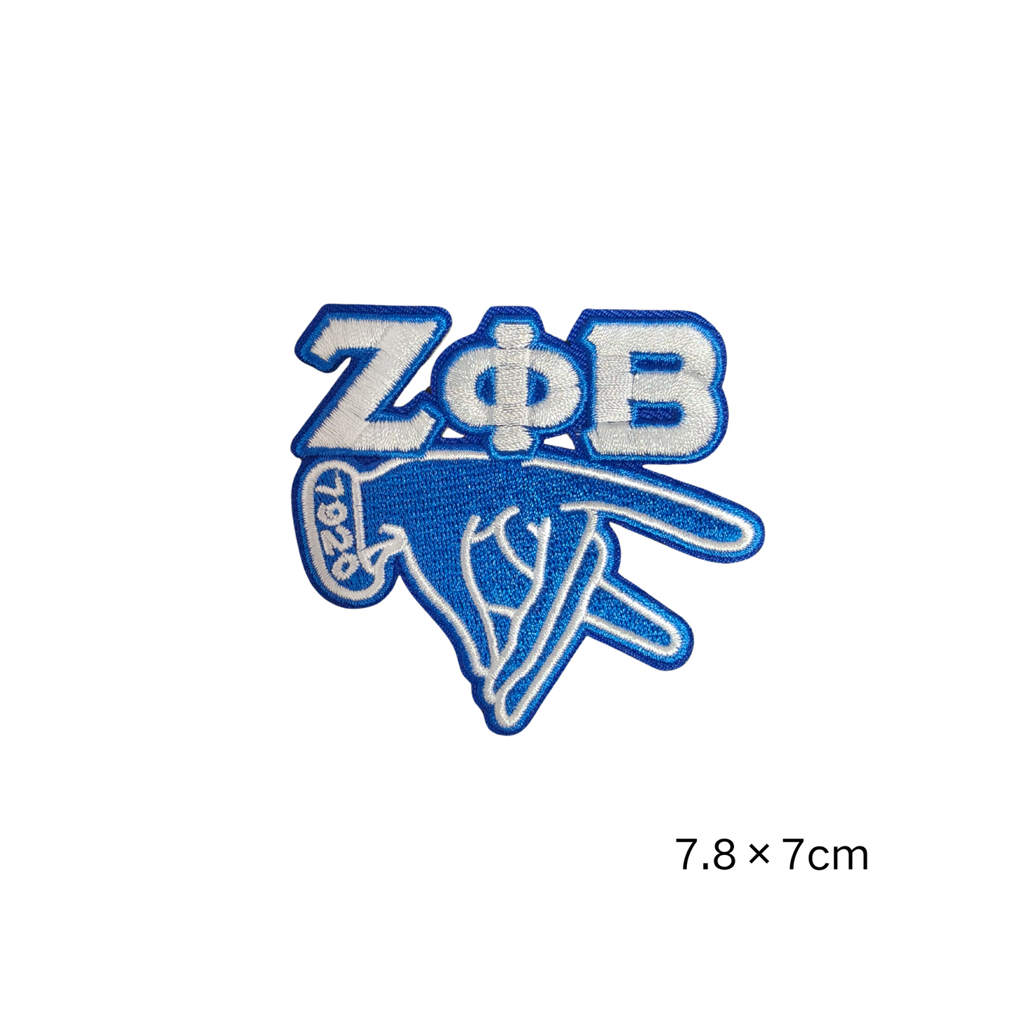 Zeta Phi Beta 1920 Hand Sign Embroidered Patches Set