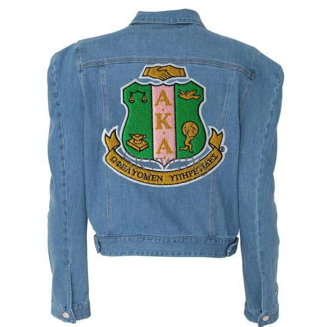 Large Sorority AKA Shield Custom Chenille Patches Wholesale