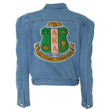 Large Sorority AKA Shield Custom Chenille Patches Wholesale
