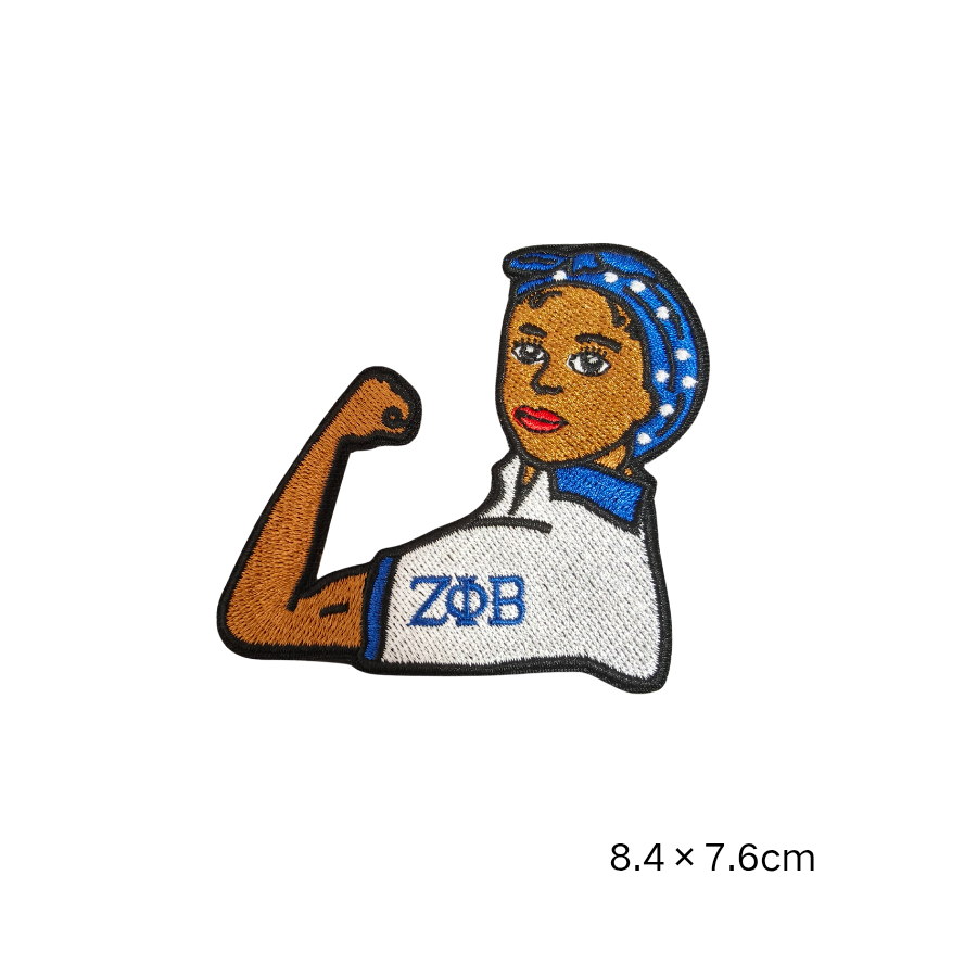Zeta Phi Beta Finer Womanhood Embroidered Patches Set