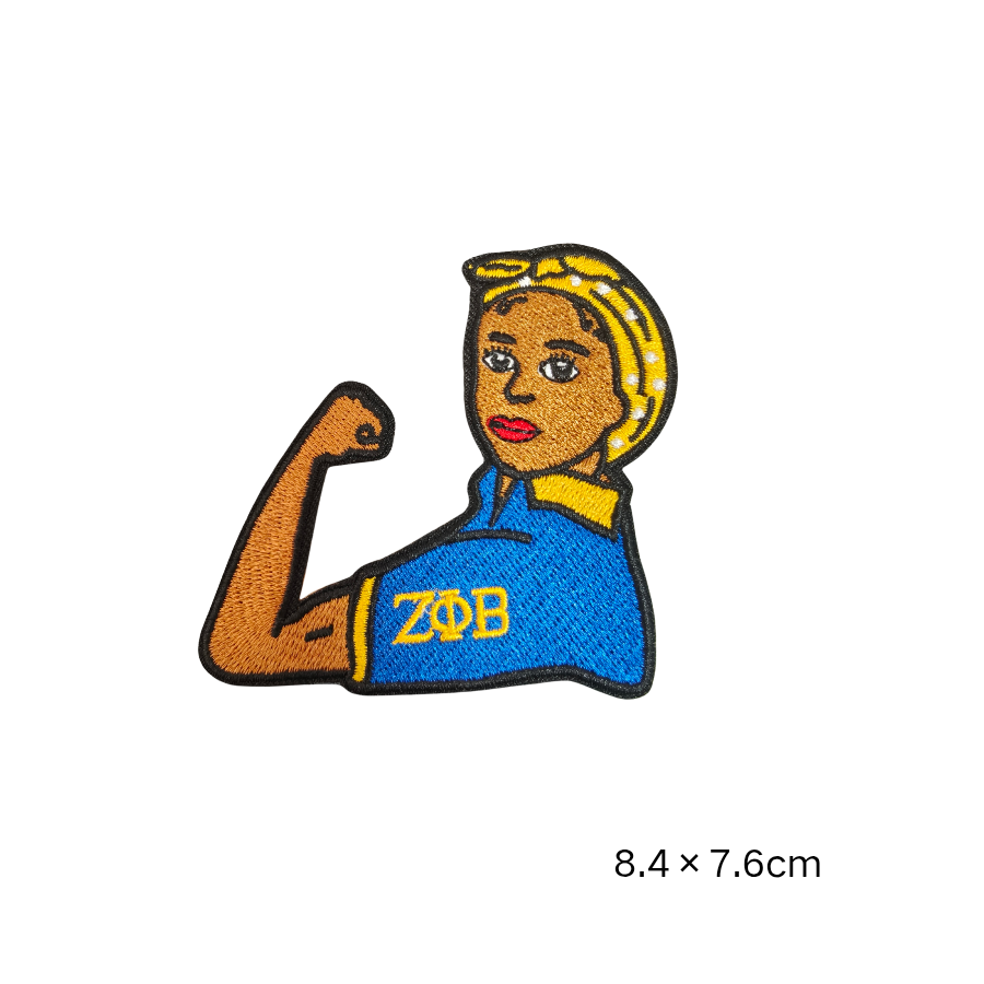 Zeta Phi Beta Finer Womanhood Embroidered Patches Set