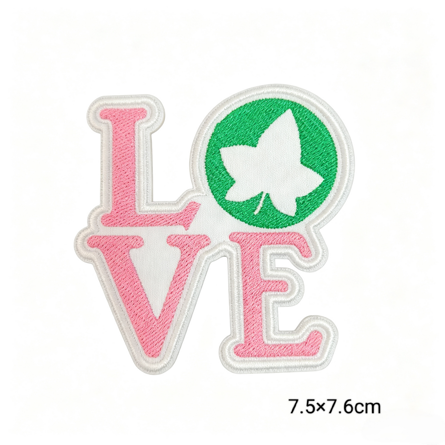 AKA Pink Green Sorority Embroidered Patches