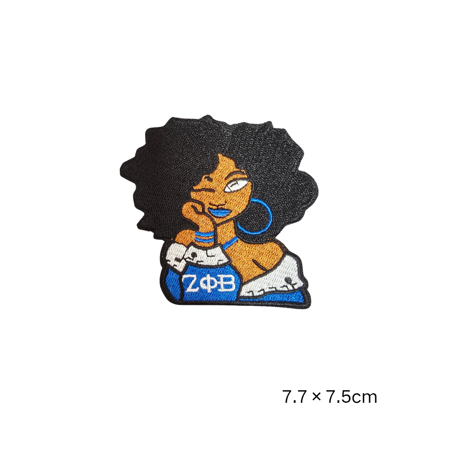 Zeta Phi Beta Finer Womanhood Embroidered Patches Set
