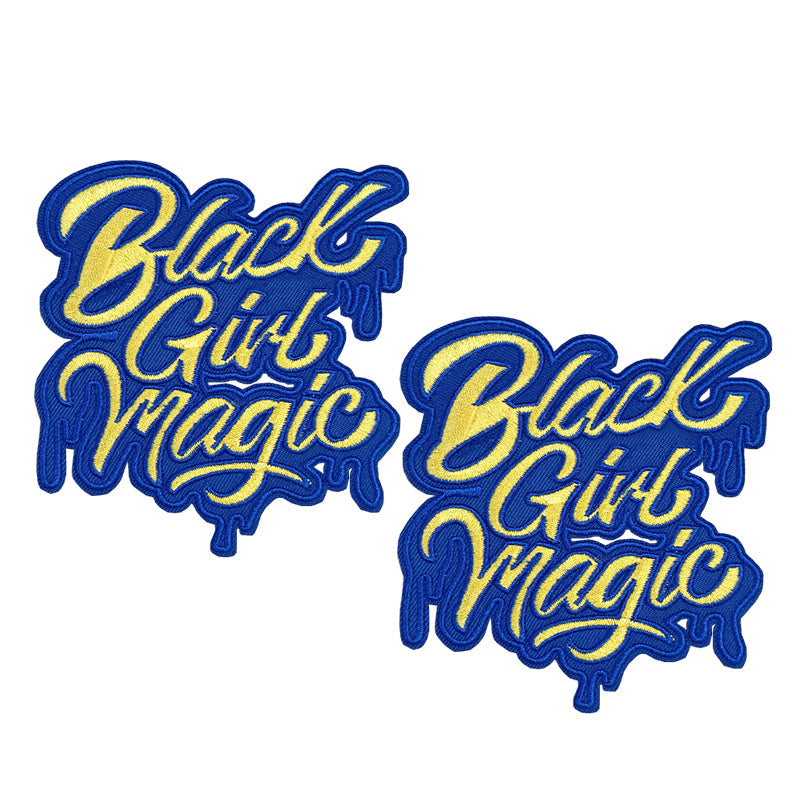 Different Colors Black Girl Magic Embroidered Iron on Patch