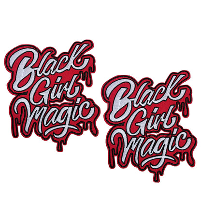 Different Colors Black Girl Magic Embroidered Iron on Patch