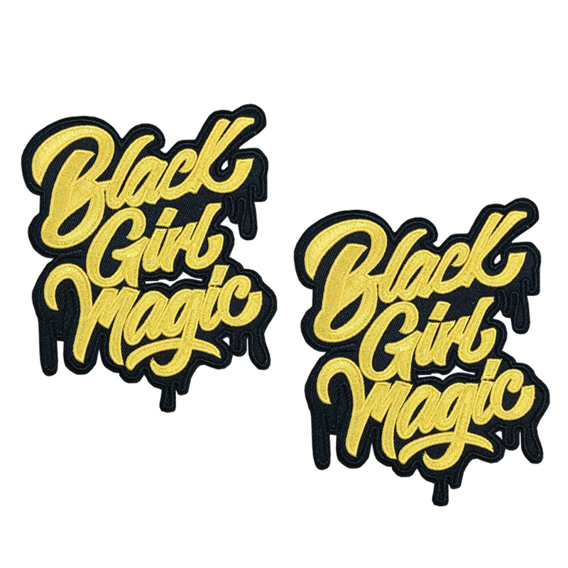 Different Colors Black Girl Magic Embroidered Iron on Patch