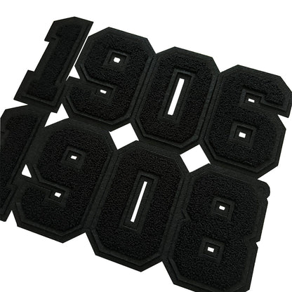 Sorority & Fraternity Gift | All Black Chenille Greek Year Iron-On Patches
