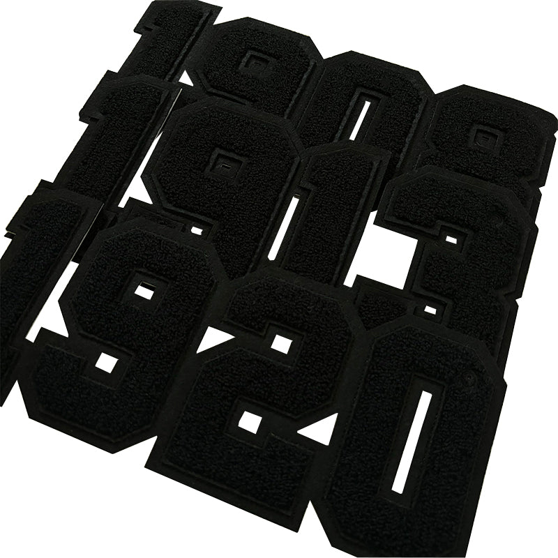 Sorority & Fraternity Gift | All Black Chenille Greek Year Iron-On Patches