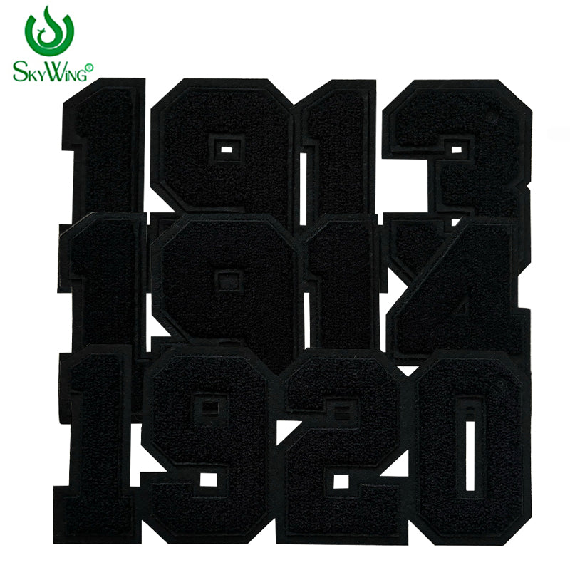 Sorority & Fraternity Gift | All Black Chenille Greek Year Iron-On Patches