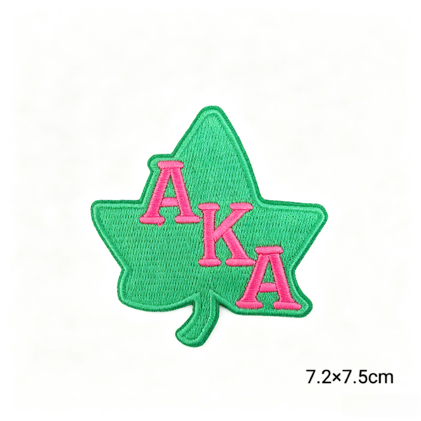 AKA Pink Green Sorority Embroidered Patches