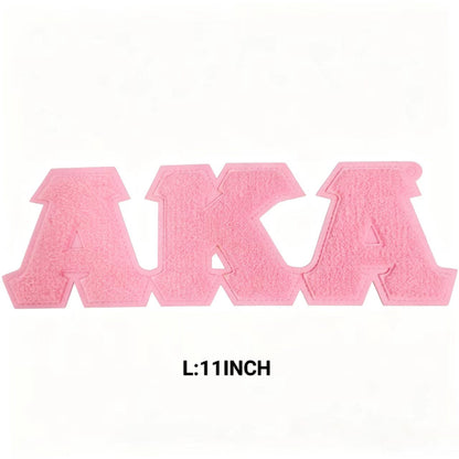 Multi style iron on AKA embroidery patches