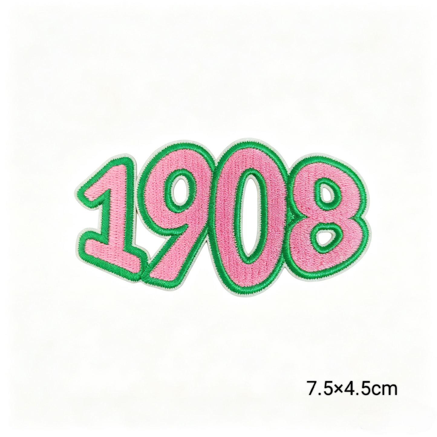 AKA Pink Green Sorority Embroidered Patches