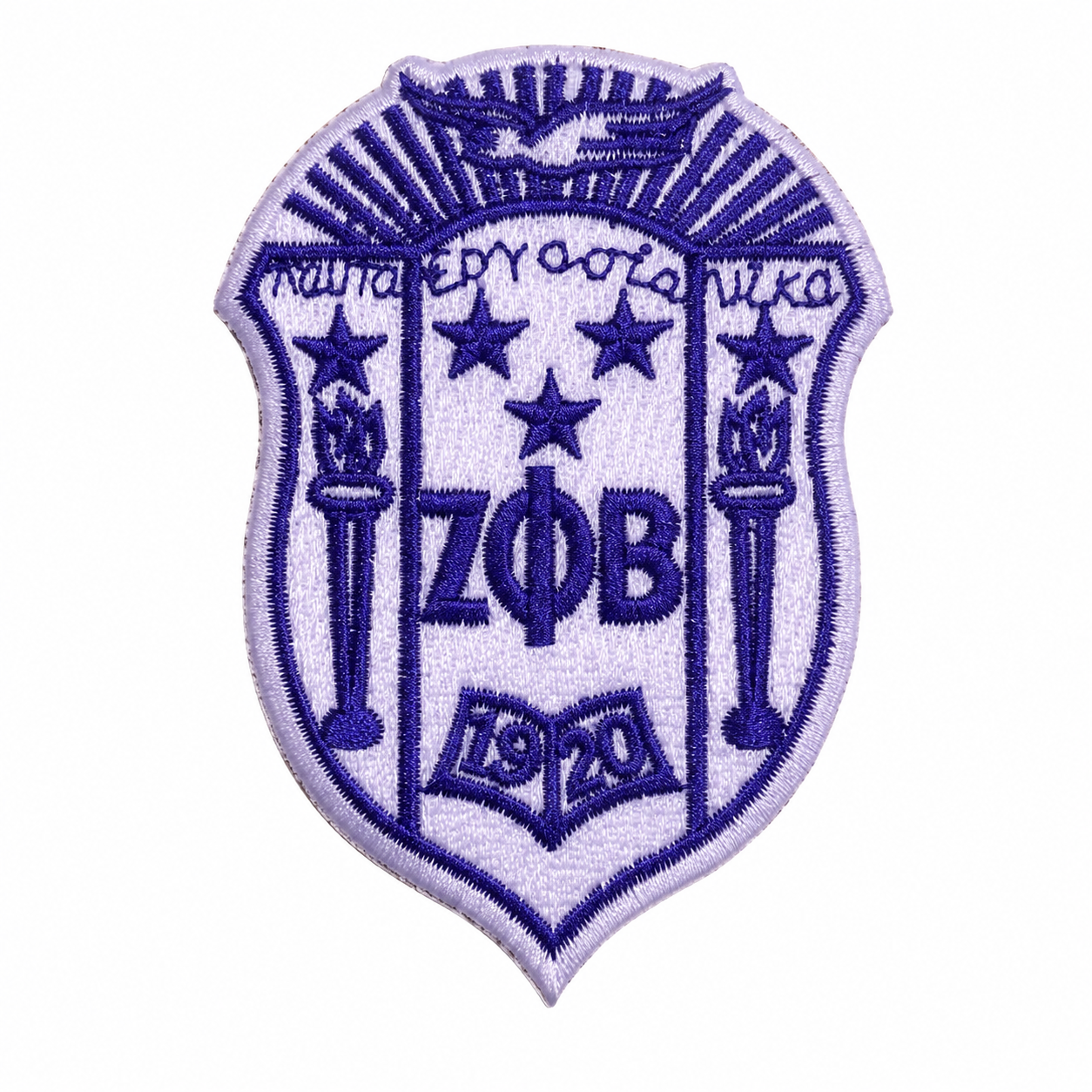 Sorority Shield Iron on Embroidered Patches