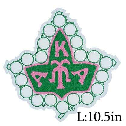 AKA Sorority Pearl Ivy Leaf Shield Chenille Patch Sweatshirts