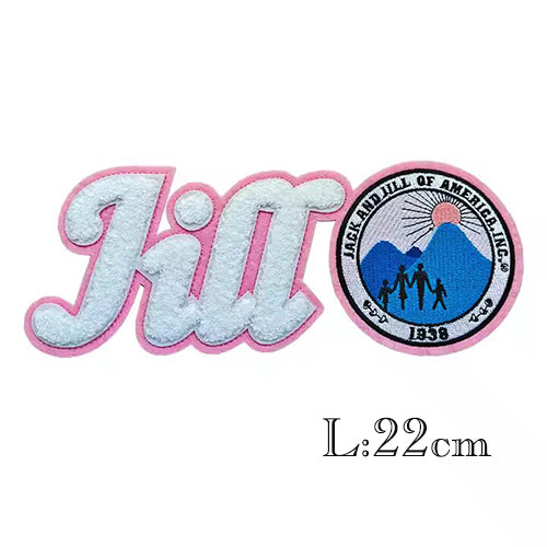 Chenille Jack And Jill Of American Since 1938 Iron on Patch