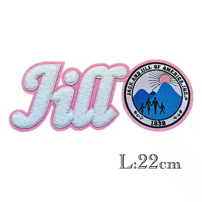 Chenille Jack And Jill Of American Since 1938 Iron on Patch