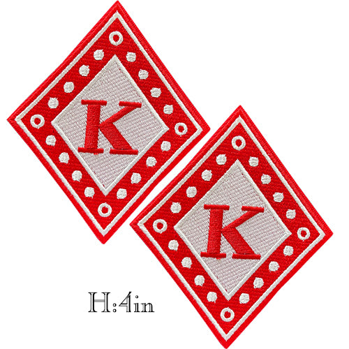 Small Kappa Psi Phi Embroidered Iron Patches Set