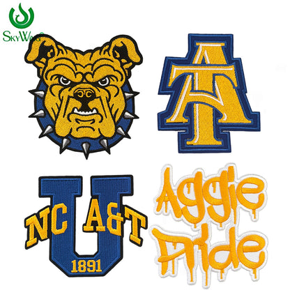 Iron On North Carolina A&T HBCU Embroidery Patch
