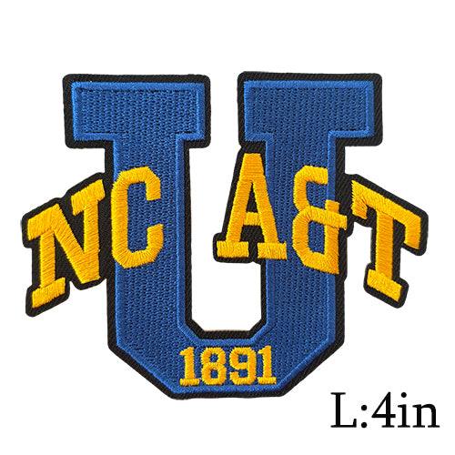 Iron On North Carolina A&T HBCU Embroidery Patch